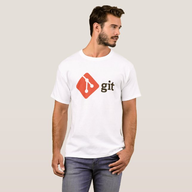 T-shirt Desgaste autêntico de Git (Frente Completa)