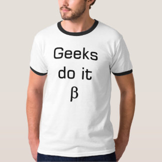 T-shirt desgaste do geek