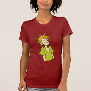 T-shirt Desgrenhado amedrontado
