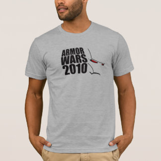 T-shirt Design 1 das guerras da armadura