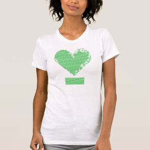 T-shirt Design afligido do coração