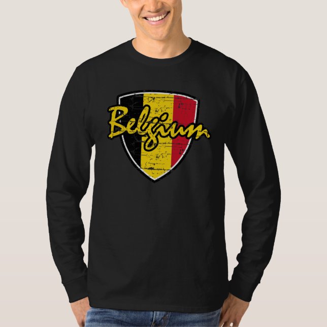 T-shirt Design belga da bandeira (Frente)