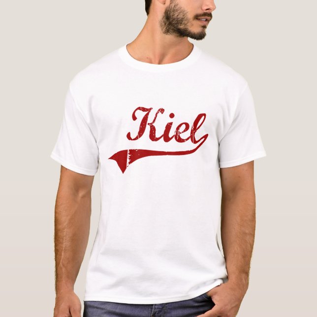 T-shirt Design clássico de Kiel Wisconsin (Frente)