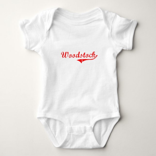 T-shirt Design clássico de Woodstock Geórgia (Frente)