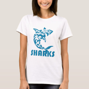 T-shirt Design contemporâneo do redemoinho dos tubarões