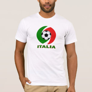 T-shirt Design da bola da bandeira de Italia Italia