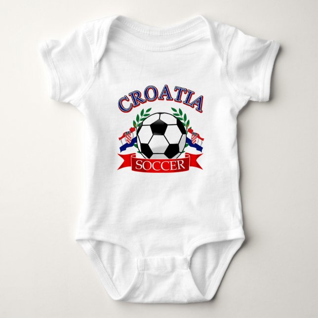 T-shirt Design da bola de futebol de Croatia (Frente)