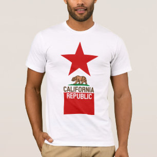 T-shirt Design da estrela da bandeira do estado da