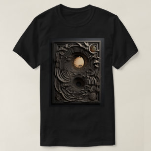 T-shirt Design de arte em papel 3D