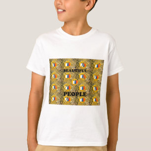 T-shirt Design de Arte Étnica Africana: Belas Pessoas