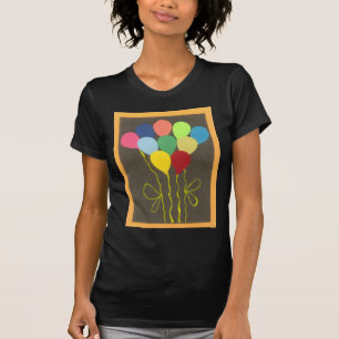 T-shirt Design de Arte Gráfica dos Balões de Aniversário C