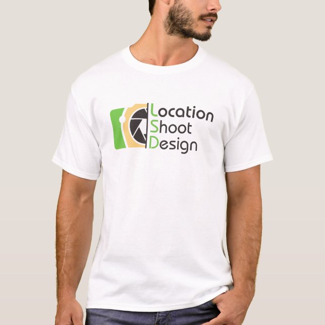 T-shirt design de captura de localização (Frente)