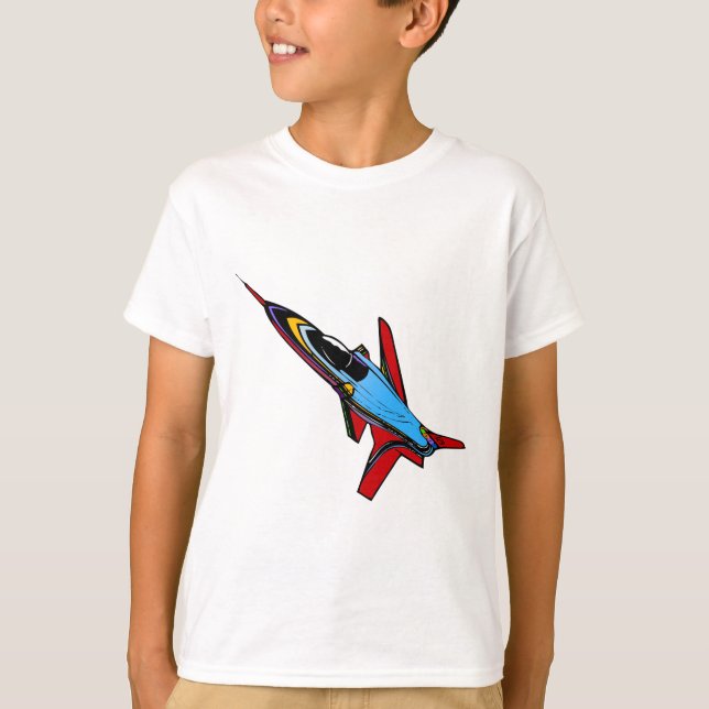 T-shirt Design de combate à força aérea supersônica para p (Frente)