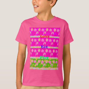 T-shirt Design de Flor de Reprodução de Amor Inspiracional
