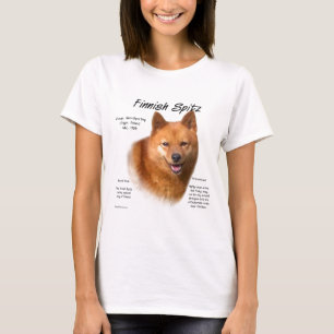 T-shirt Design de História de Spitz Finlandês