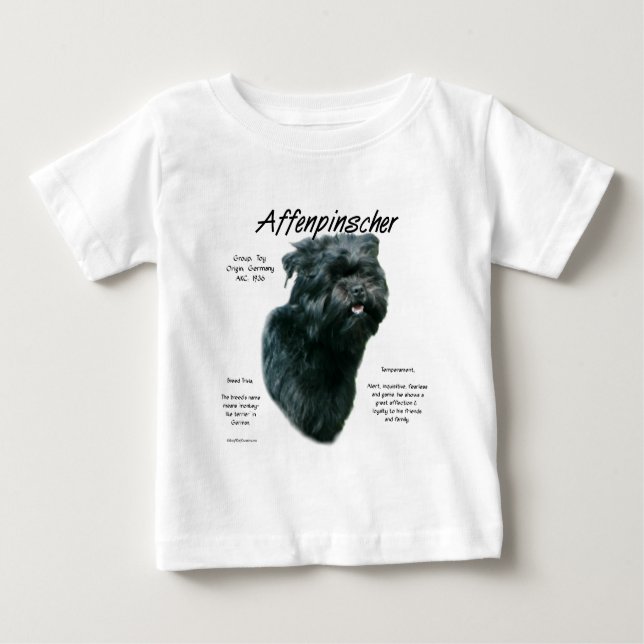 T-shirt Design de História do Affenpinscher (Frente)