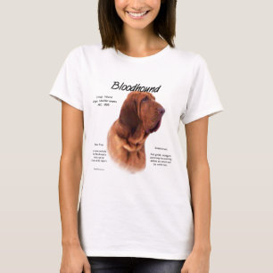 T-shirt Design de História do Bloodhound