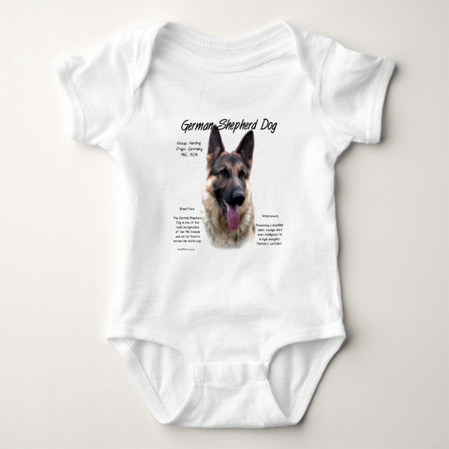 T-shirt Design de Histórico de Cães german shepherd (Frente)