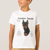 Design de histórico do Pinscher Miniatura (preto/f