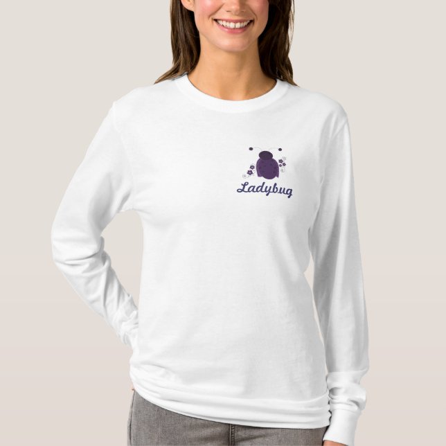 T-shirt Design de Ladybug roxo (Frente)