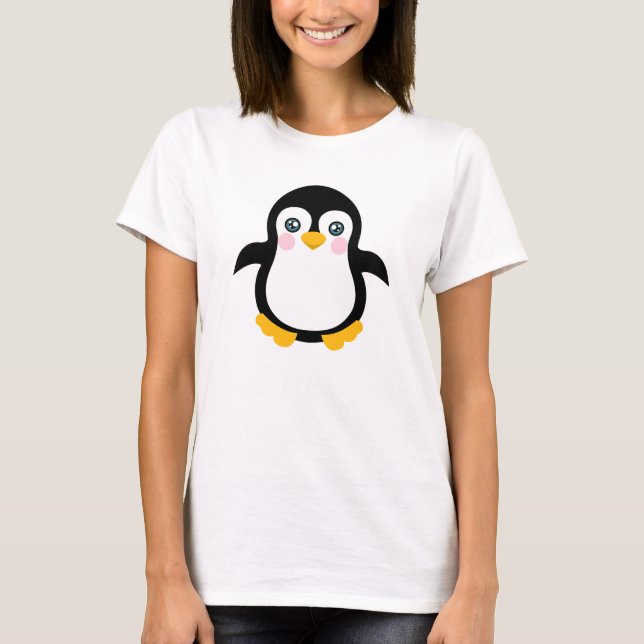 T-shirt Design de Pinguim Pinguim (Frente)