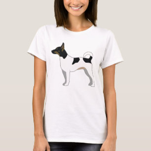 T-shirt Design de Silhueta Básica de Rat Terrier