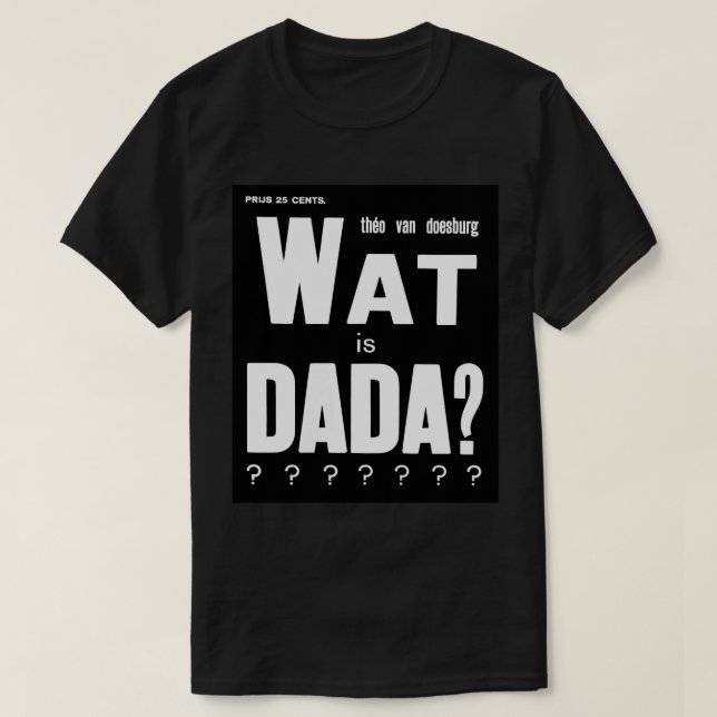 T-SHIRT DESIGN DE TEXTO GRAPHIC DADA ART (Frente do Design)