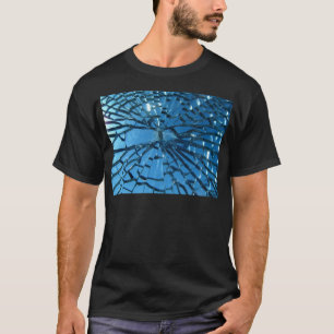 T-shirt Design de vidro quebrado