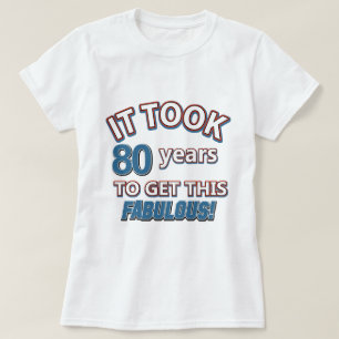 T-shirt design do aniversário do ano do 80