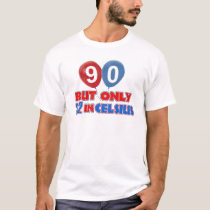 T-shirt design do aniversário do ano do 90