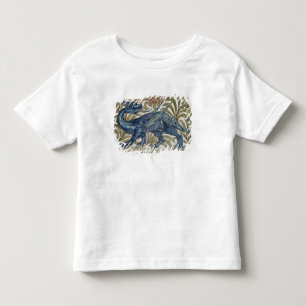 T-shirt Design do "dragão" para um azulejo (w/c no papel)