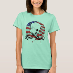 T-shirt Design do esboço de Ron Paul 2012