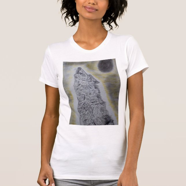 T-shirt Design do lobo do urro (Frente)