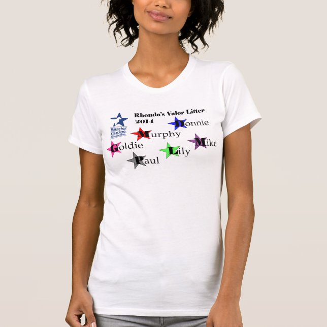 T-shirt Design do nome da maca da valentia de Rhonda (Frente)