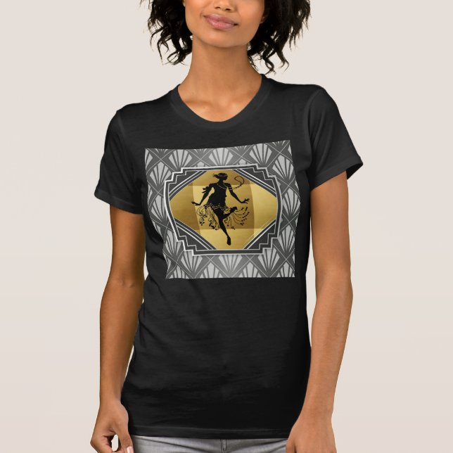 T-shirt Design dos anos 20 de Gatsby do art deco (Frente)