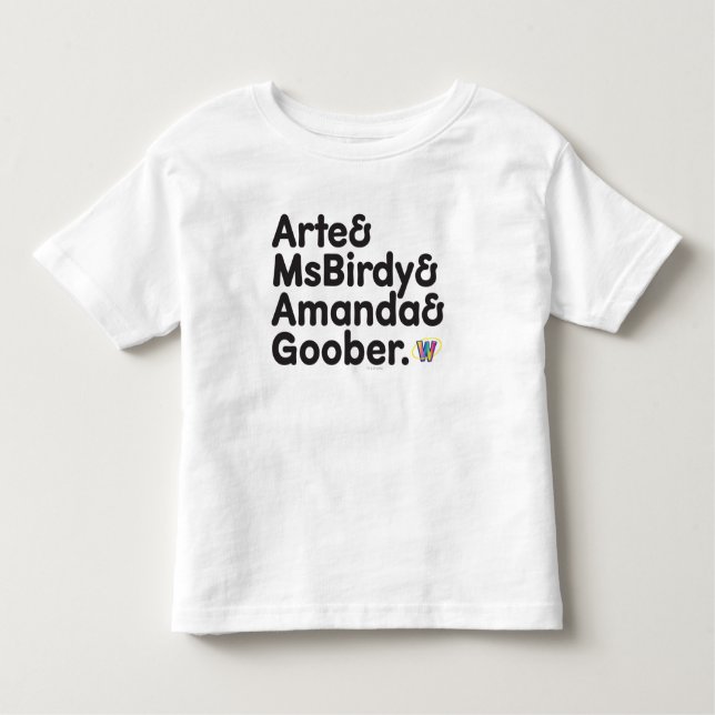 T-shirt Design dos nomes de Webkinz (Frente)