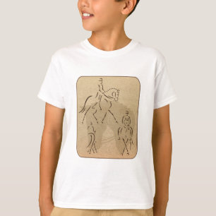T-shirt Design elegante do cavalo do adestramento em