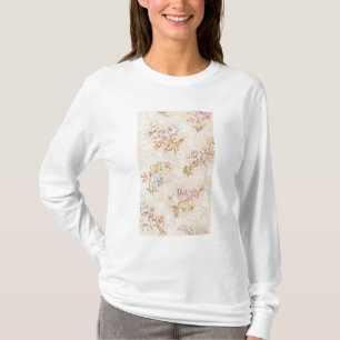 T-shirt Design floral com peônias, lírios e rosas para S