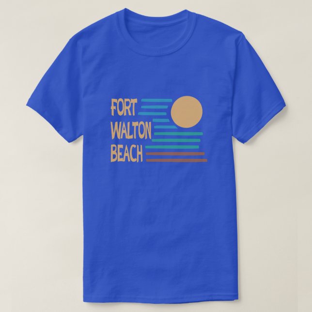 T-shirt Design geométrico de Fort Walton Beach (Frente do Design)