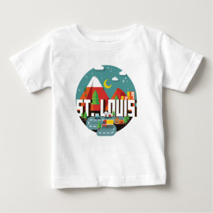 T-shirt Design geométrico de St Louis, Missouri