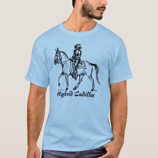 T-shirt Design híbrido do cadillac da mula de Gaited (Frente)