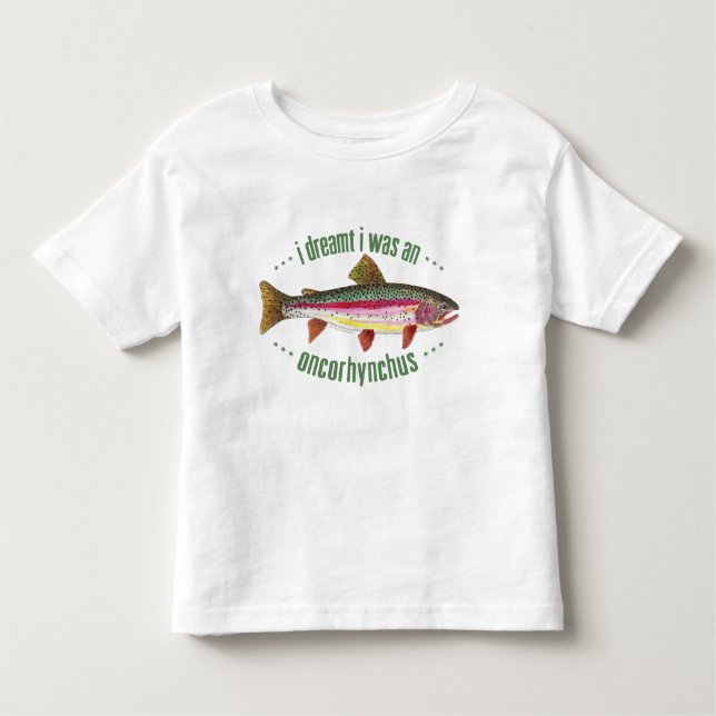 T-shirt Design Humorous Rainbow Trout (Frente)