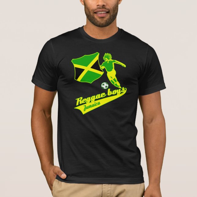 T-shirt Design jamaicano do futebol (Frente)