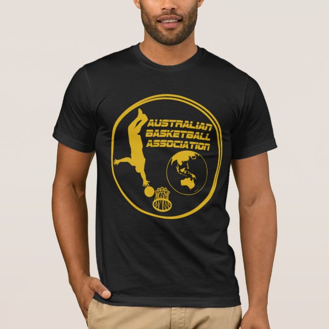 T-shirt Design liso da terra - basquetebol australiano (Frente)