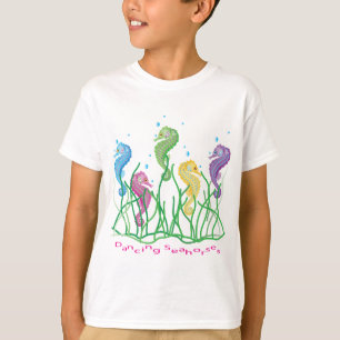 T-shirt Design lunático dos cavalos marinhos da dança