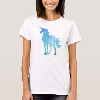 T-shirt Design mágico do unicórnio do polígono