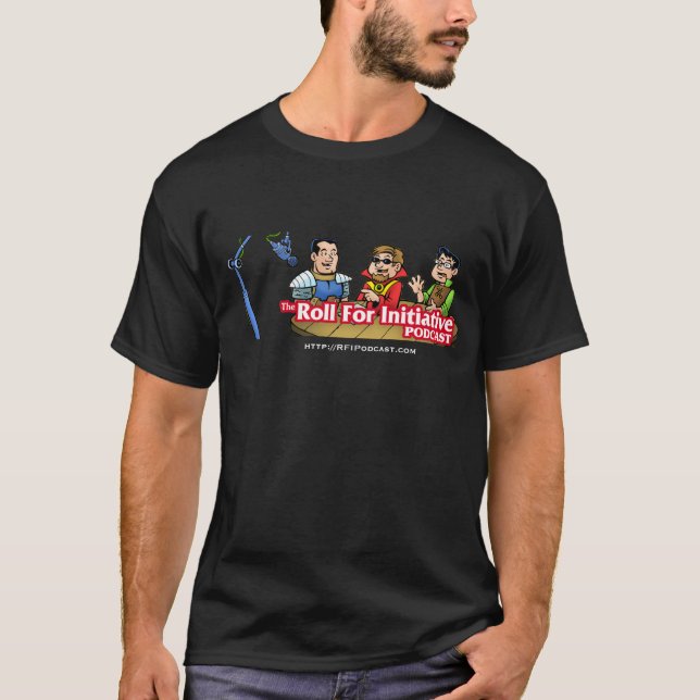 T-shirt Design novo das cores escuras do IRF (Frente)