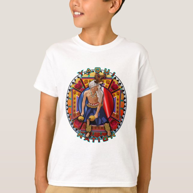 T-shirt Design original do dançarino dos cervos de Yaqui (Frente)