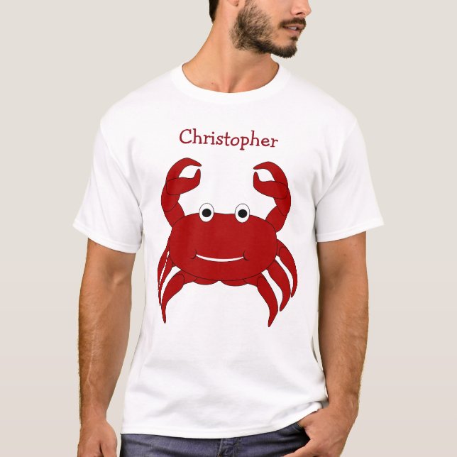 T-shirt Design personalizado do caranguejo (Frente)