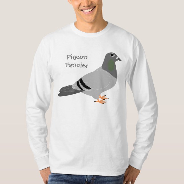 T-shirt Design personalizado do Fancier do pombo (Frente)